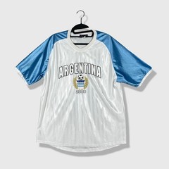 NCC Apparel Argentina Soccer Jersey Mens Large White Blue 2006 World Cup Style