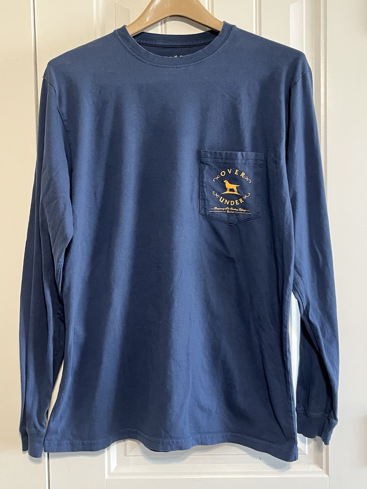 Men’s Over Under Blue, Long Sleeve Shirt, Size Medium Deer gallery