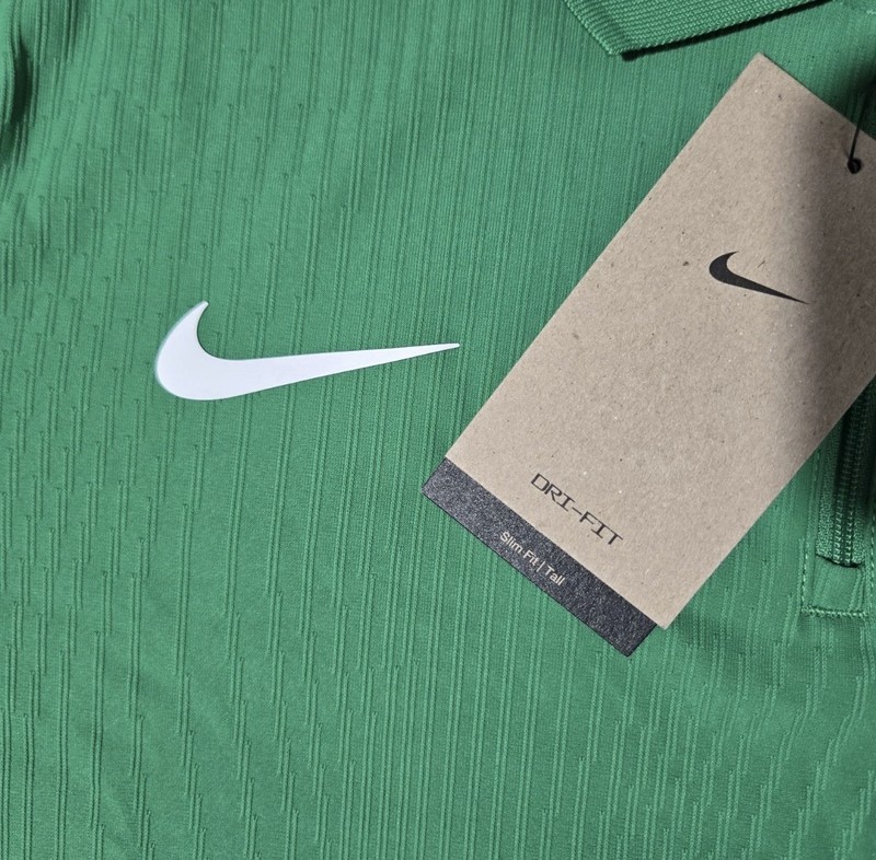 Nike Court Dri-FIT ADV Tennis Textured Polo Mens Size Slim HQ0792-310 Green gallery