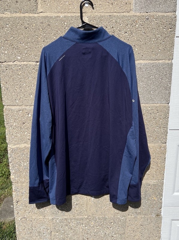 NWT Callaway Weather Series Thermal Swing Tech 1/4 Zip Pullover Men's 2XL Blue gallery