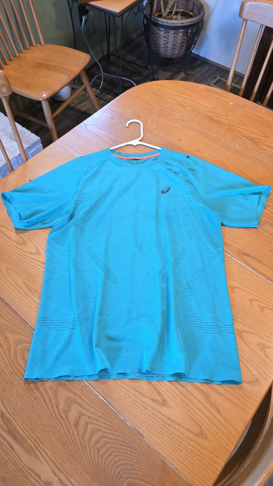 ASICS METARUN SHORT SLEEVE TOP - Men's Aqua Running Active Shirt - Medium gallery