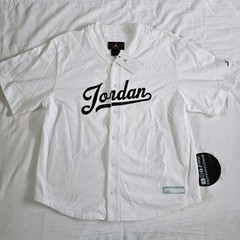 Nike Air Jordan Flight MVP Baseball Jersey White FN4663-100 Men’s Size Large