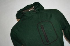 34104-a Mens American Eagle Athletic Flex Gym Shirt Hoodie Size Medium Green
