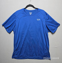 Mountain Hardwear Performance Shirt Mens XL Blue Wicked Cool Athletic Sports