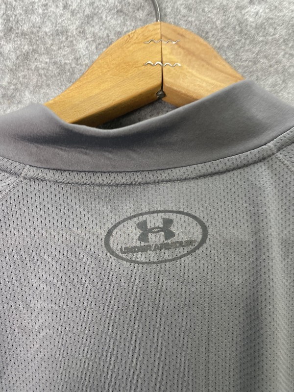 Under Armour Pullover Mens XL Gray HeatGear 1/4 Zip Long Sleeve Training Top gallery