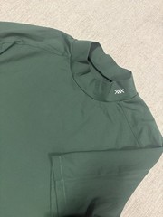 Rhone Momentum Tech Shirt Mens Large Green Mock Neck Short Sleeve Athletic Gym