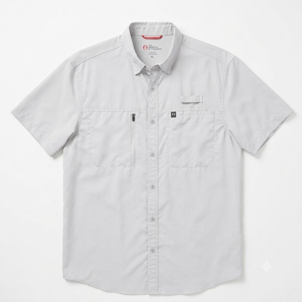 The American Outdoorsman Indian River Fishing Shirt Gray Hiking UPF 40 Mens XL gallery