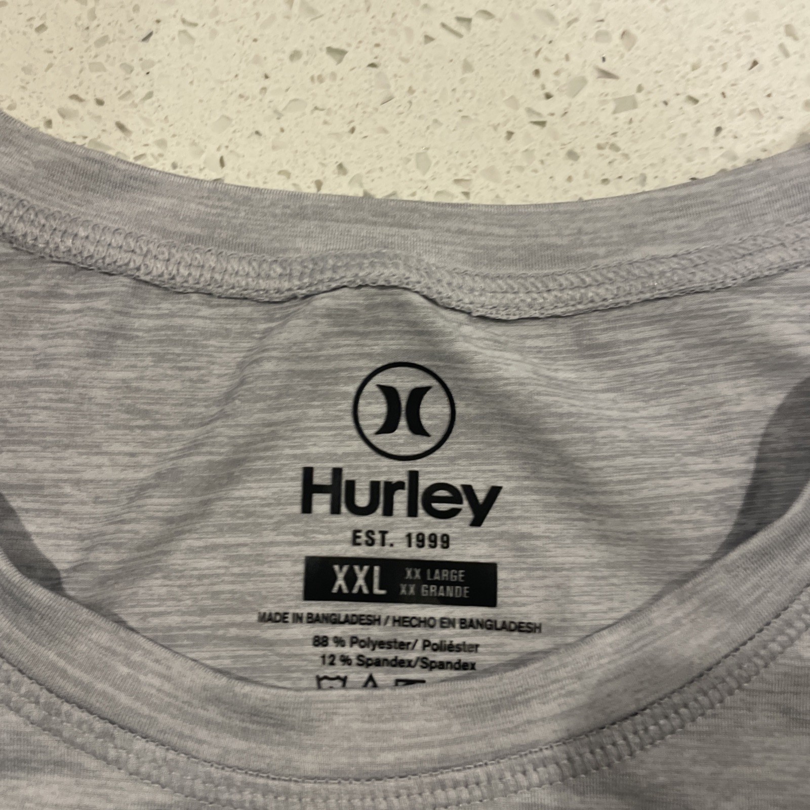 Hurley Long Sleeve Athletic Performance Shirt Outdoor Gray Blue Men’s XXL gallery