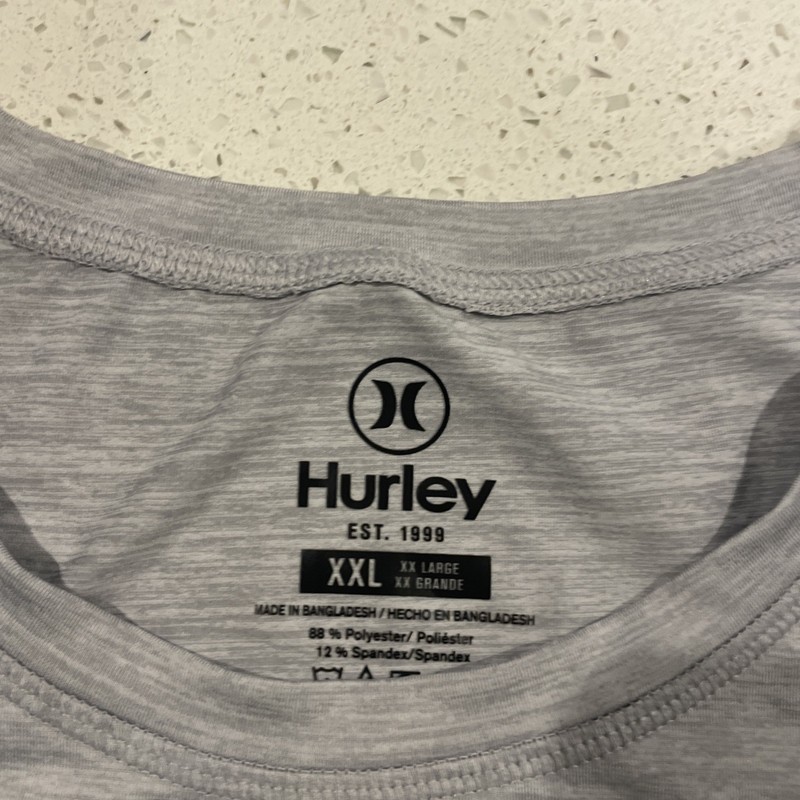 Hurley Long Sleeve Athletic Performance Shirt Outdoor Gray Blue Men’s XXL gallery