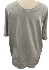 Fabletics Men’s The Training Day Short Sleeve Tee Brutalist Khaki Size XXL