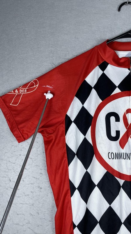 Primal Cycling Jersey Mens Large Red Black White CAN Community Health Full Zip gallery