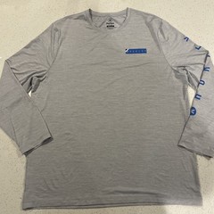 Hurley Long Sleeve Athletic Performance Shirt Outdoor Gray Blue Men’s XXL