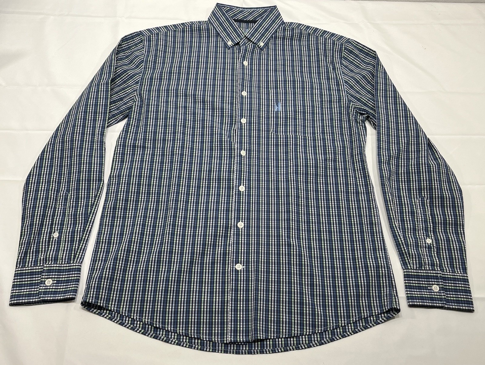 Johnnie-O Prep-formance Shirt Men’s M Gingham Check Long Sleeve Button Golf gallery