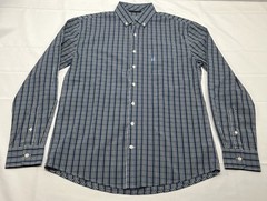 Johnnie-O Prep-formance Shirt Men’s M Gingham Check Long Sleeve Button Golf