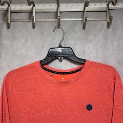 Under Armour Shirt Men 3XL Orange UA Celliant Rush Tee HeatGear Gym Training