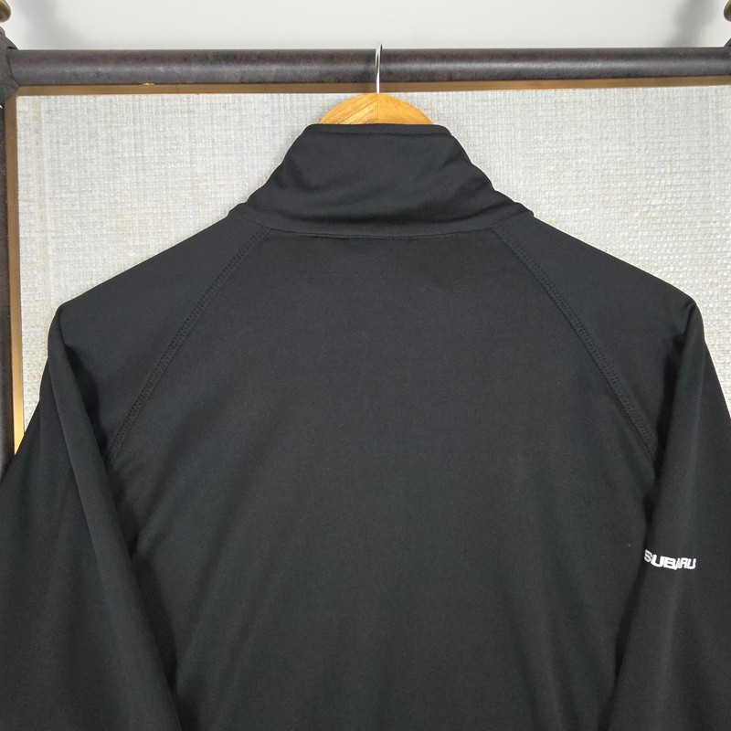 SUBARU BLACK LABEL Mens Size Large Lightweight 1/4 Zip Pullover Wicking Long Slv gallery