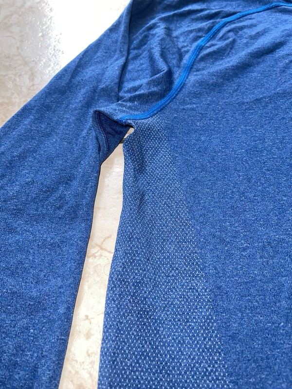 Lululemon Metal Vent Tech Long Sleeve Button Running Blue Large Sport Ball Shirt gallery