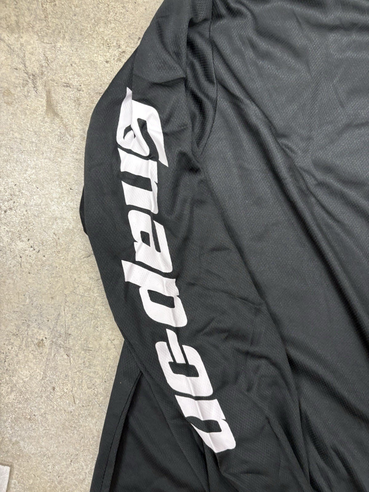 Snap-On Mens Large Pullover Black 1/4 Quarter Zip Tool Lightweight Long Sleeve gallery