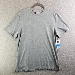 Saxx Shirt Mens M Gray Droptemp Cooling UPF 50 Performance Travel Crewneck Tee