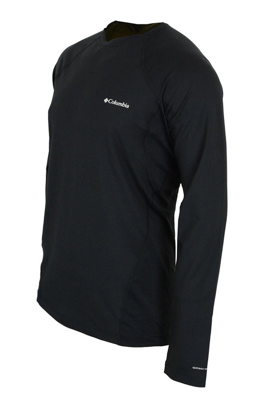 Columbia Omni-Heat Mens Midweight Stretch Baselayer Long Sleeve Shirt, Black, La gallery