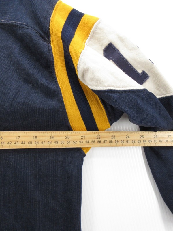 VINTAGE Russell Southern Jersey Men 40 Blue Gold Football 60s 50s High School * gallery