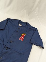 Vtg 1980’s Embroidered Baseball Jersey Angels YOUTH Large #34 Southland USA Made