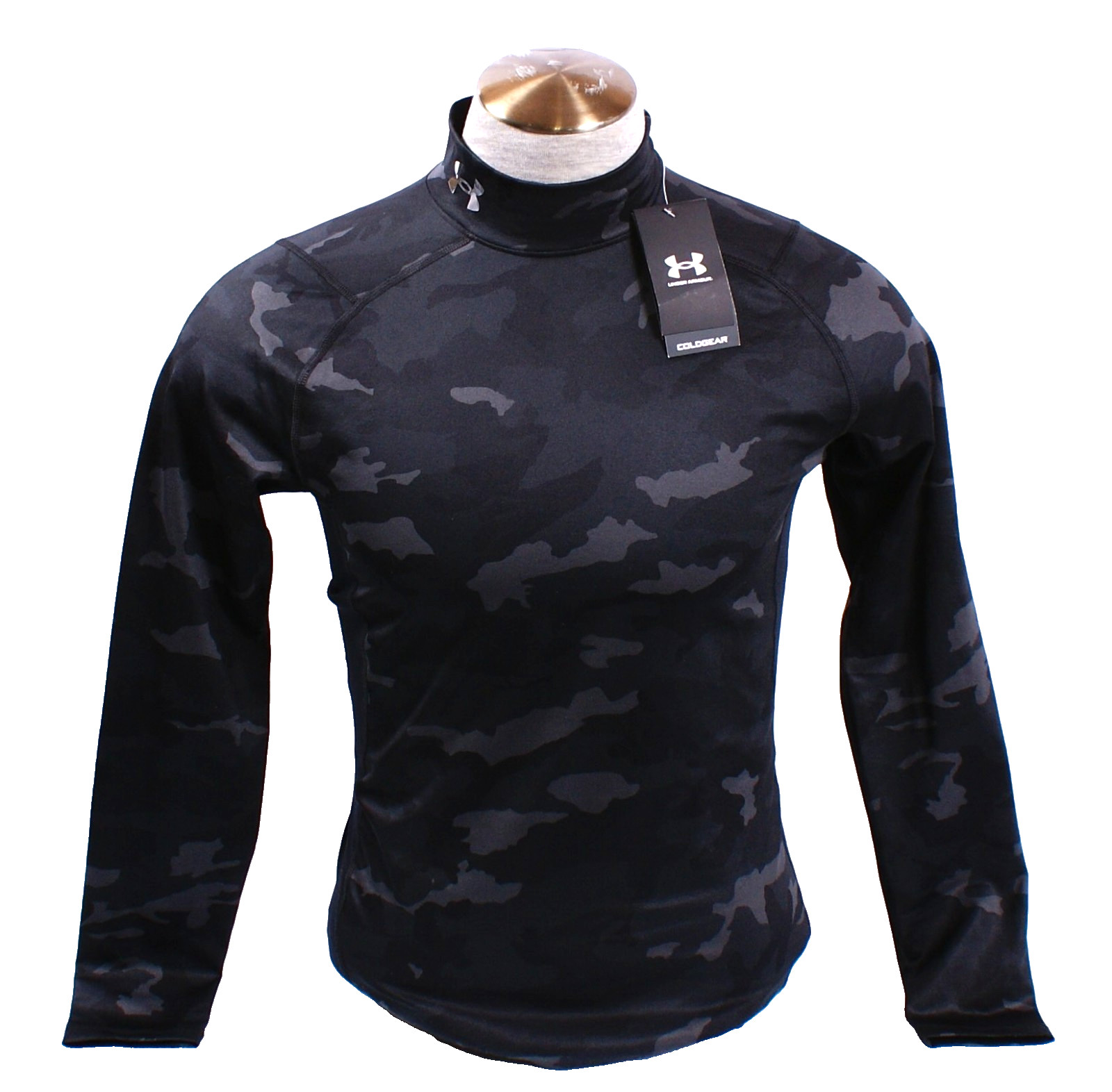 Under Armour Men's XL Black Camo Long Sleeve Compression Shirt Coldgear Infrared gallery