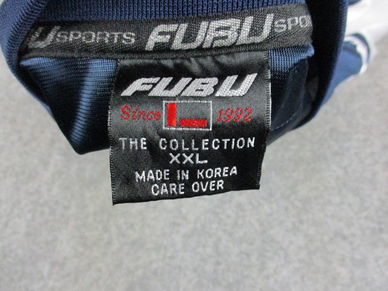 VINTAGE FUBU Jersey Mens 2XL XXL White Blue Football 05 Champions Street Wear gallery