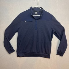 Under Armour Golf 1/4 Zip Mens XL Blue Long Sleeve Pullover Loose UA Storm #1285