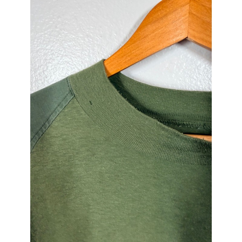 TRU-SPEC Combat Shirt Mens Large Green Baselayer Cordura Ripstop Tactical LS gallery