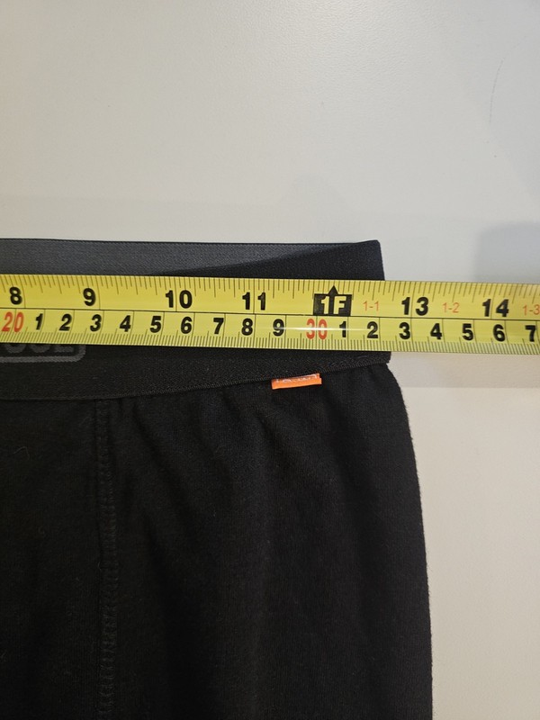 Omni Wool Mens Small Black Base Layer Top & Bottom gallery