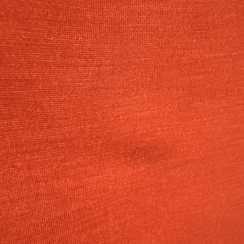 Ibex Men's XL Buttonless Pullover Performance Merino Bld Polo Shirt Orange EUC gallery