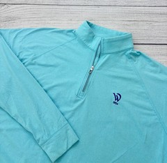 HOLDERNESS & BOURNE WESTLAND Mens Small Bali Blue Logo Tailored Fit L/S Pullover