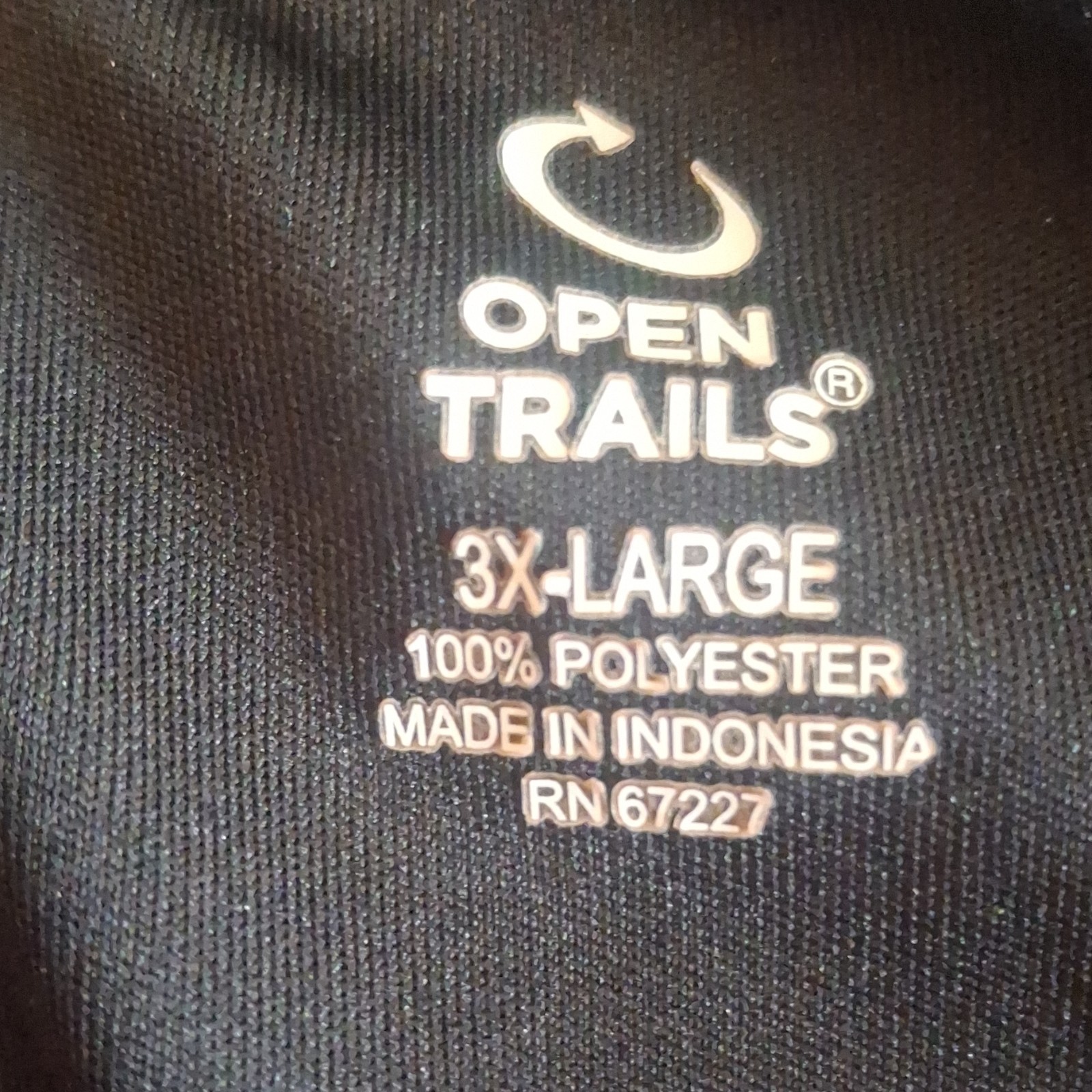 Open Trails Men's 3X-Large Black Gray Sleeveless Tank Top Lightweight Polyester gallery