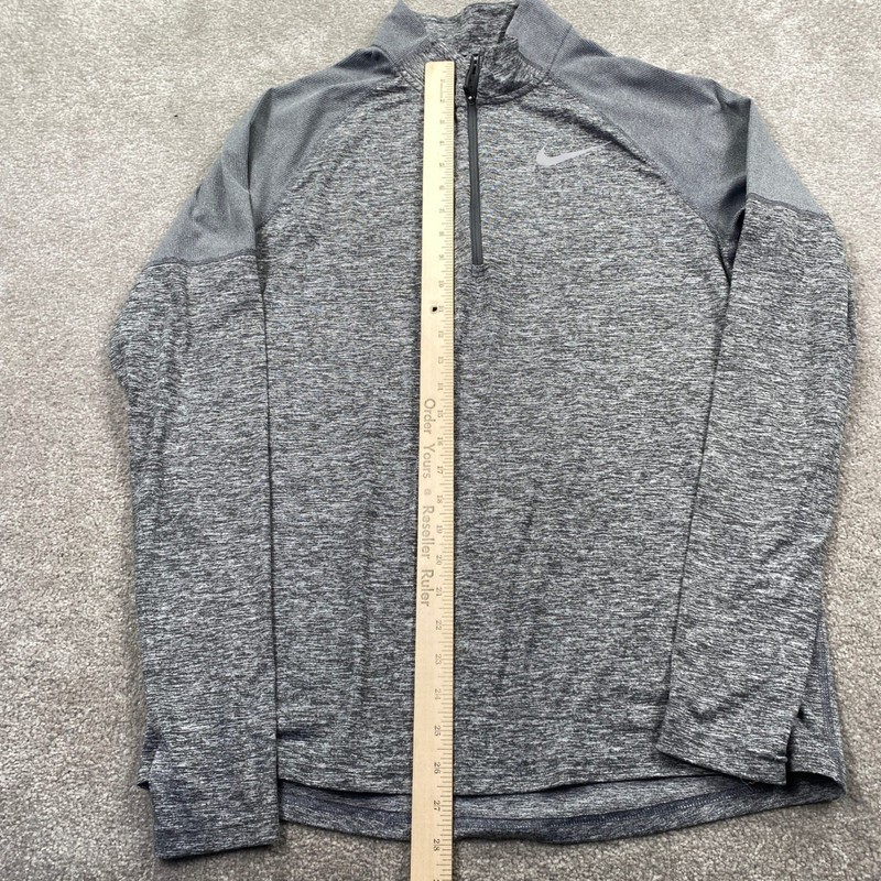 Nike Pacer 1/4 Zip Pullover Mens Medium Grey Heathered Dri-FIT CD8273-021 gallery