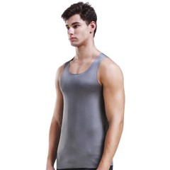 Men’s vest, ice-silk seamless fitness tight breathable underwear, youth sports h