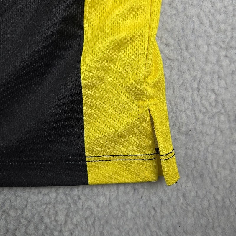 THROTTLE THREADS Ride Now Power Sports Jersey Polo Mens Size XL Black & Yellow gallery