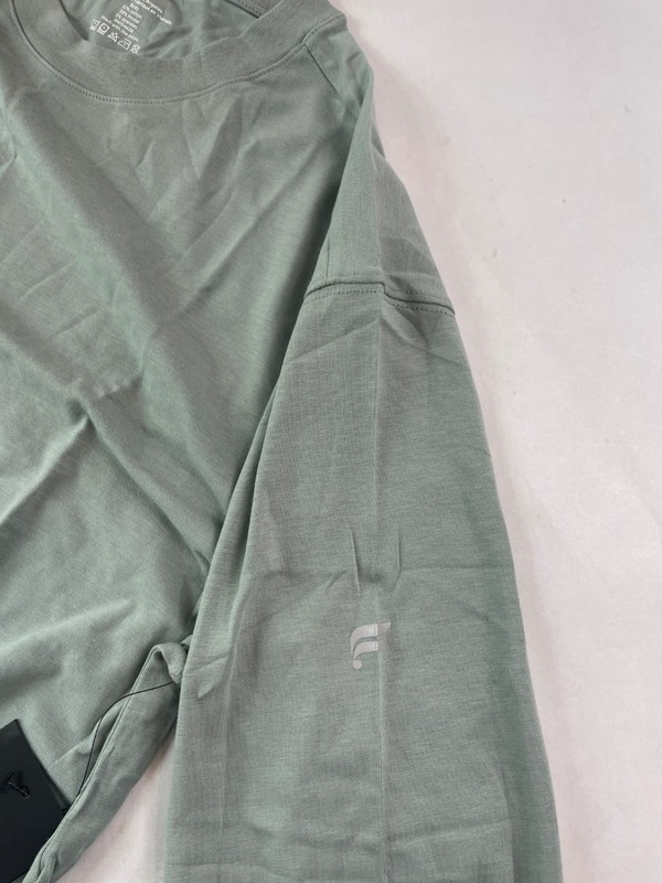 Fabletics 24/7 Long Sleeve Tee Sage Grey Men's Size Small Cottom Modal NWT gallery
