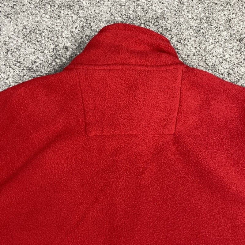 Chaps Mens Fleece 1/4 Zip Pullover Long Sleeve Red Size Large gallery