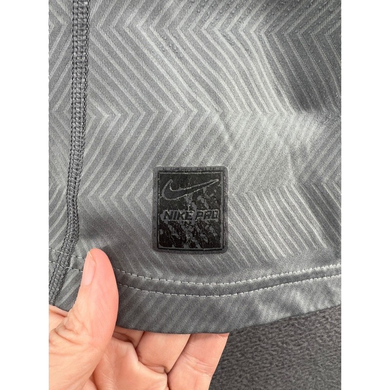 Nike Pro Pullover Hyperwarm US Army Quarter Zip Mens Medium Grey Drifit gallery