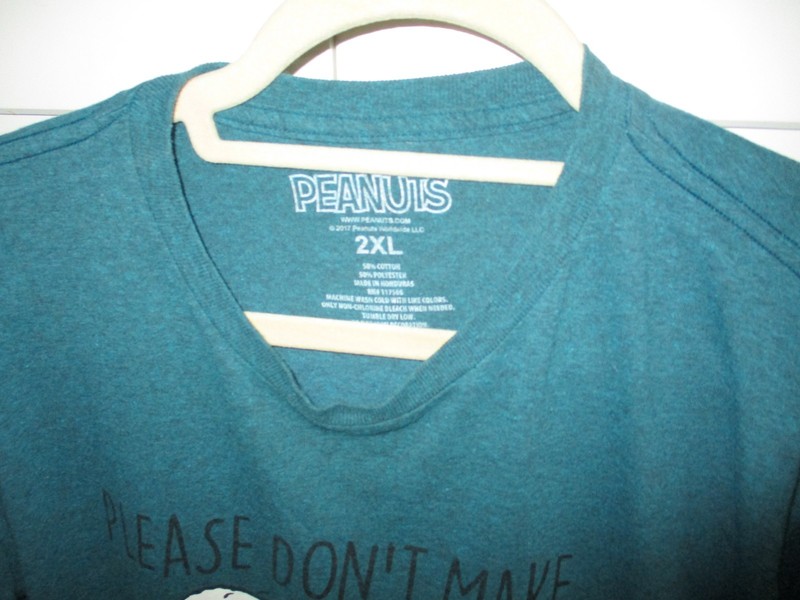 2xl top shirt teal snoopy peanuts gallery