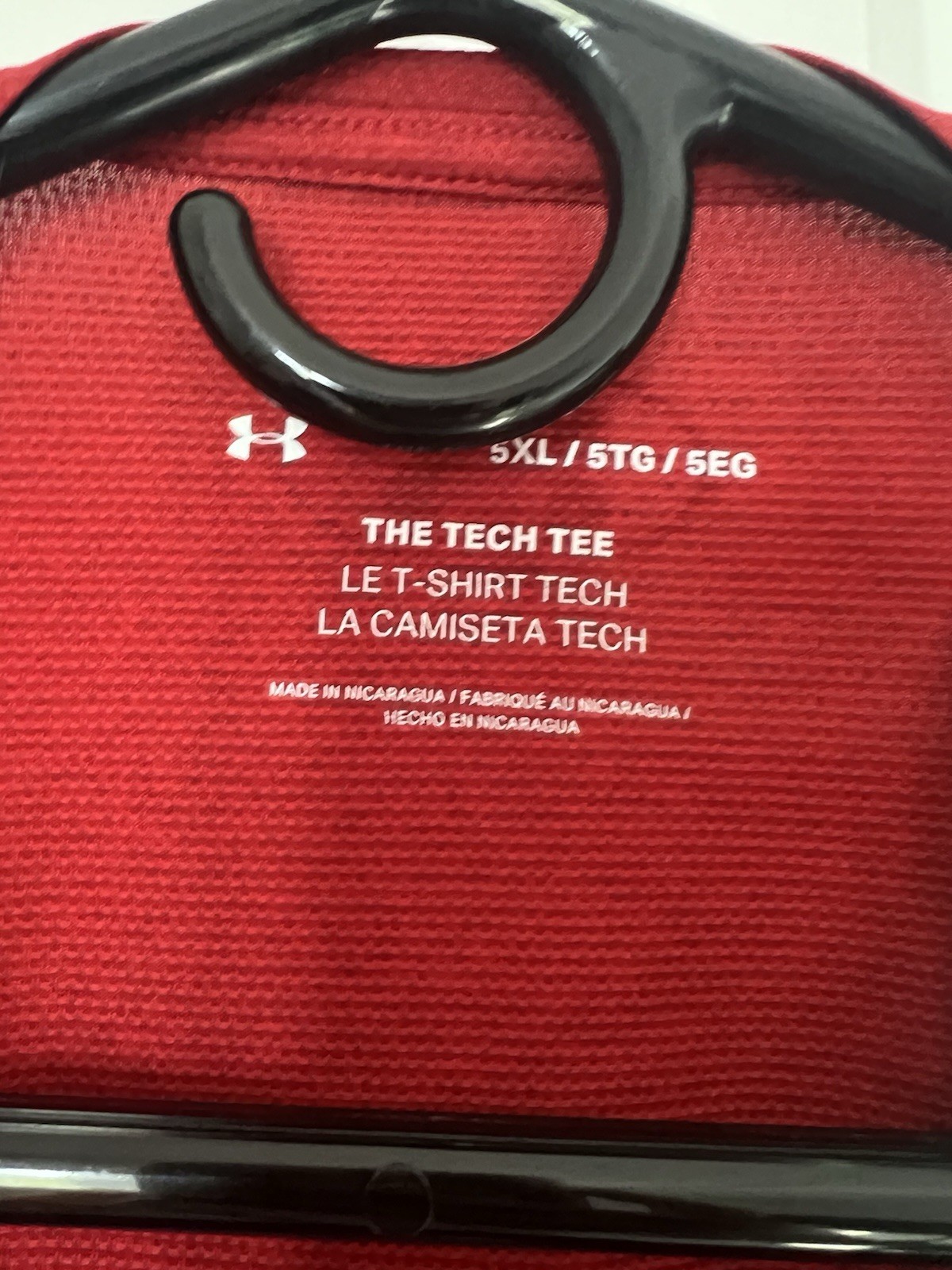 Under Armour HeatGear Tech Tee Men's 5XL Big & Tall Red Loose SS Crew Tee gallery