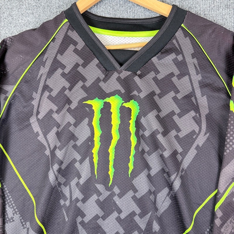 Vintage Monster Energy Motocross Jersey Mens XL O'Neal MX Racing Y2K gallery