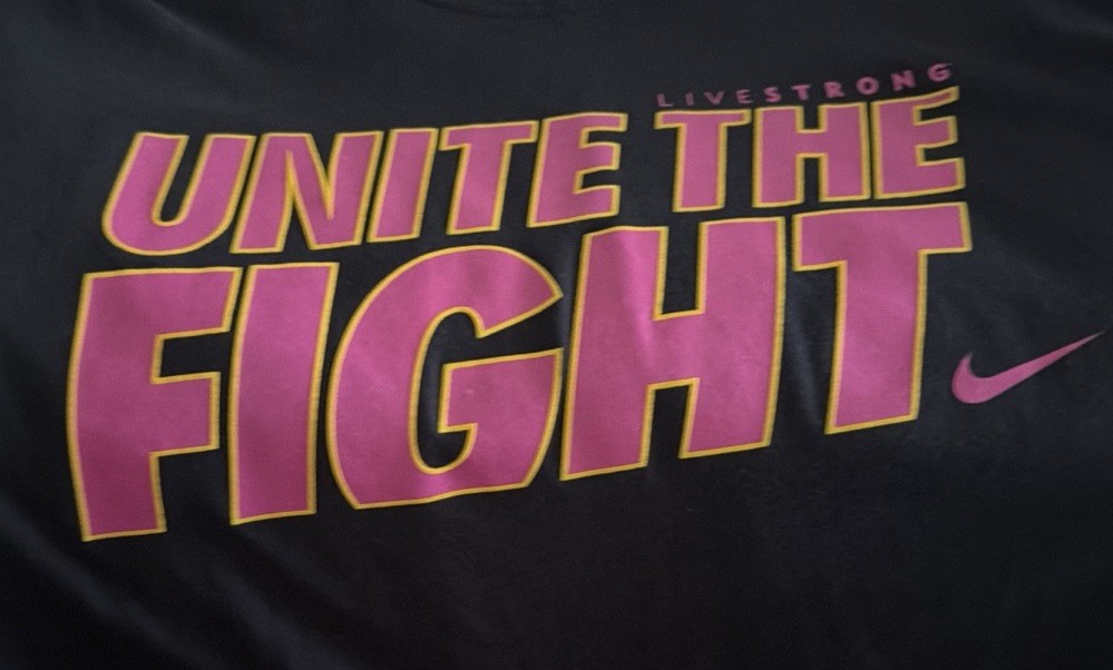 Nike Dri-FIT Shirt Mens XXL Black Short Sleeve Unite The Fight Livestrong Tee gallery