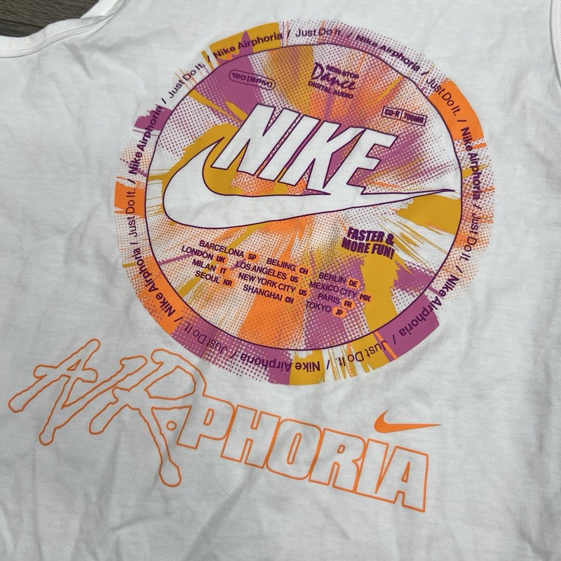 Nike Tank Top Size Medium Mens White Sportswear Air Phoria $35 gallery