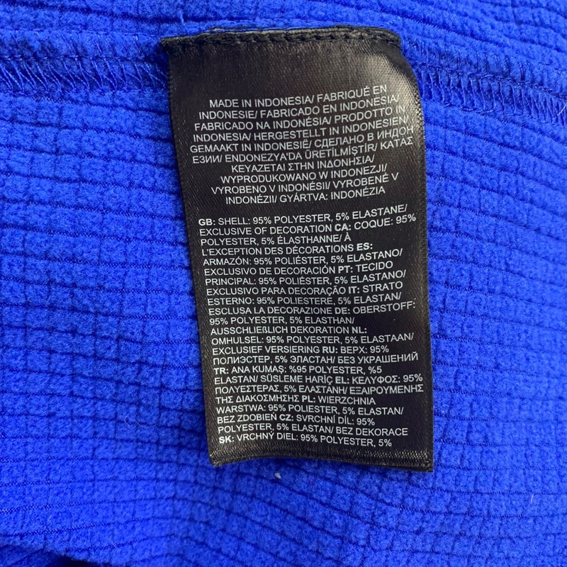 The North Face Men's 1/4 Zip Thermal Fleece Lined Pullover Blue • Large gallery