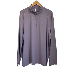 Rhone Mens Rise 1/4 Zip Pullover Sz XXL Gray Stone Lavender Performance Golf