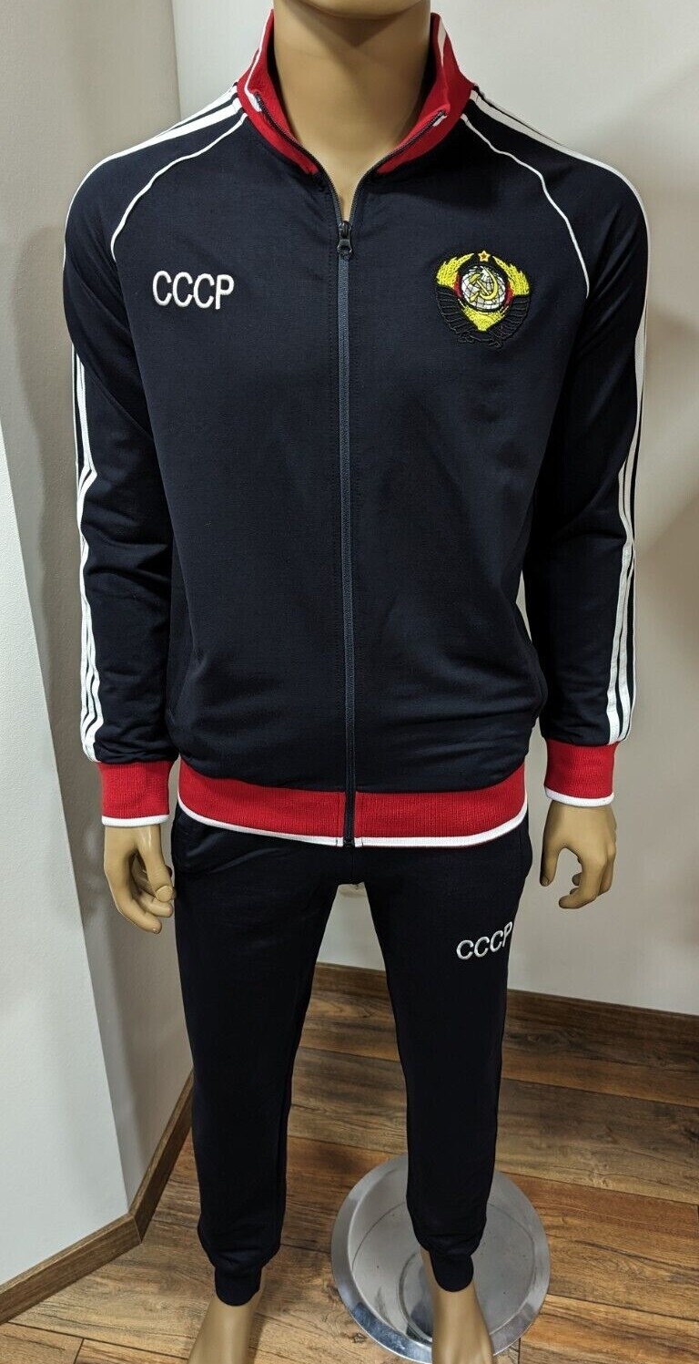 RUSSIA-CCCP-USSR "СЛОВО ПАЦАНА" Tracksuit S-M-L-XL-XXL Dark Blue gallery