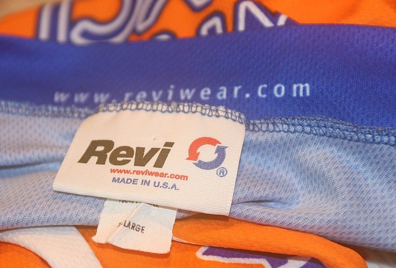 VTG Revi Cycling Jersey Adult EXTRA LARGE Orange White Clay 2003 gallery