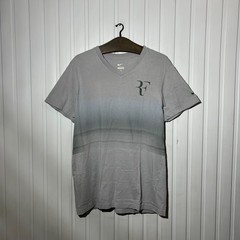 Nike Roger Federer RF Premier Trophy V-Neck Tennis Shirt 547585-096 Size L